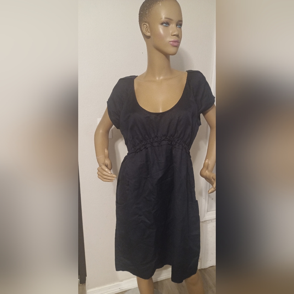 Ann Taylor LOFT Classic Black Midi Dress
